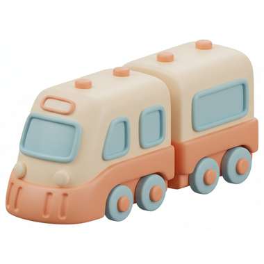 Clay illustration of a train